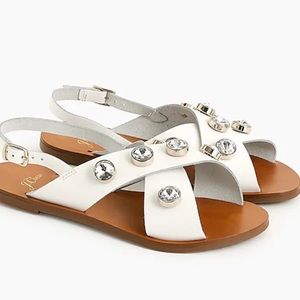 J.Crew Embellished Slingback Sandals